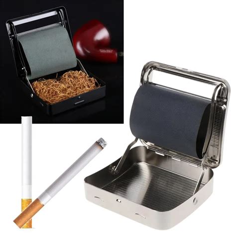 metal cigarette roller & storage box|fully automatic cigarette rolling machine.